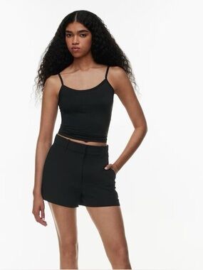 Wilfred Black Tailored High-Rise Shorts